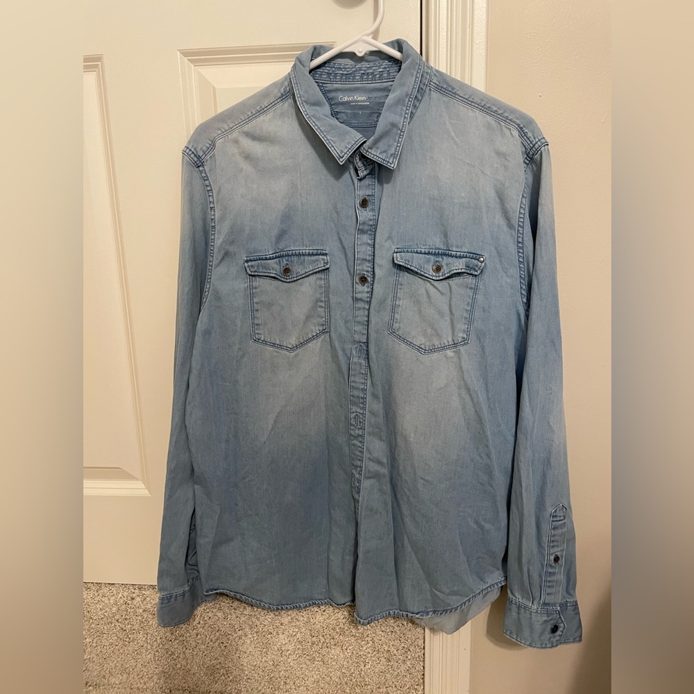 Light Blue Calvin Klein Denim Shirt